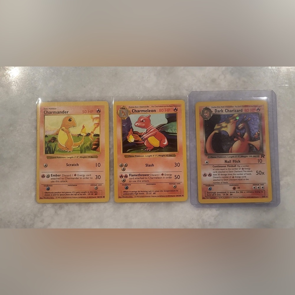 Charmeleon and Dark Charizard Pokémon Cards